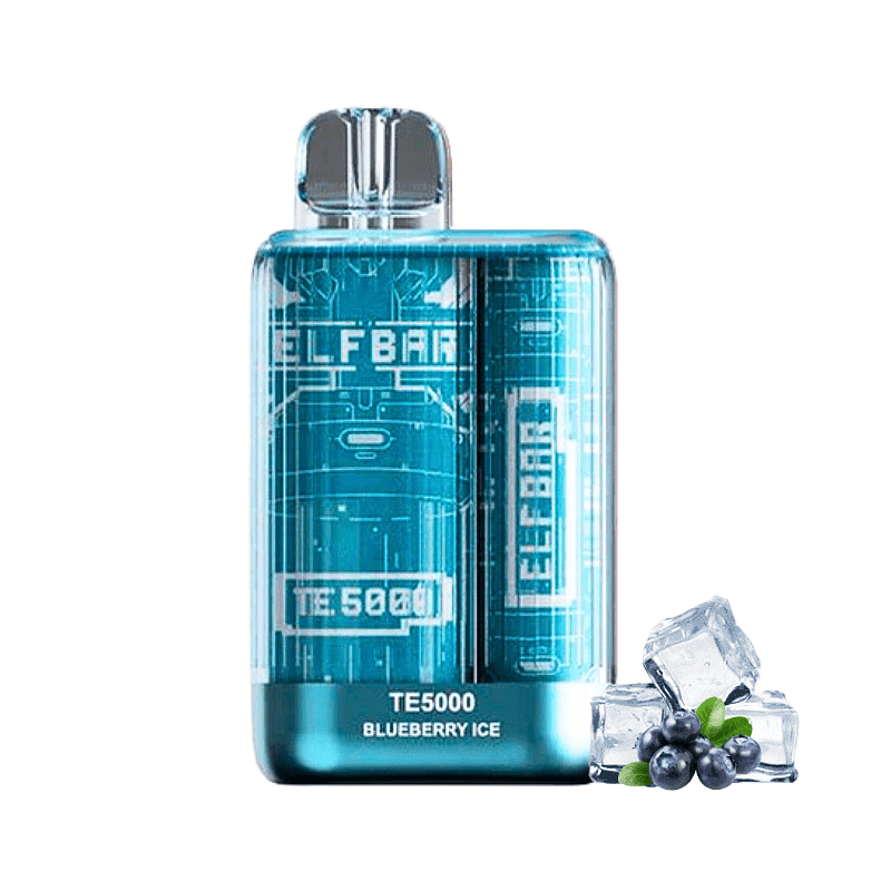 ELF BAR TE5000 - ICE BLUEBERRY aromalı şarj edilebilir elektronik nargile