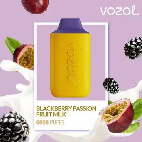 VOZOL 6000 PUFFBAR Blackberry Passion Fruit Milk